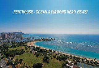 Hokua Penthouse - Diamond Head, Ocean & Sunset Views